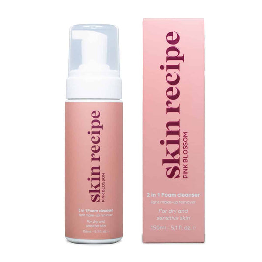 Skin recipe - 2 in 1 Foam cleanser 150ML - Pink Blossom